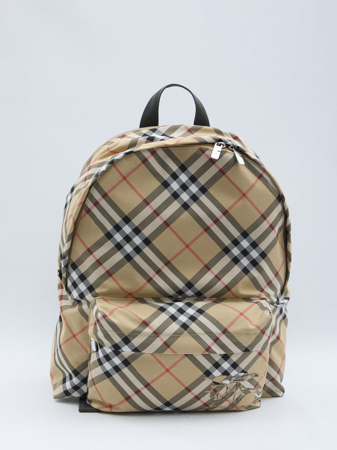 Burberry Check Backpack QT Beige