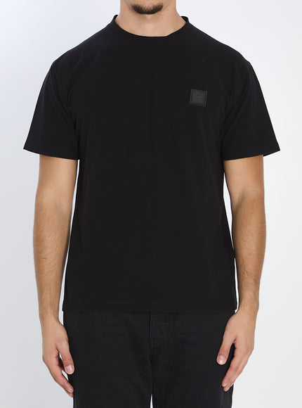 Stone Island Ghost Piece Cotton T-shirt Black