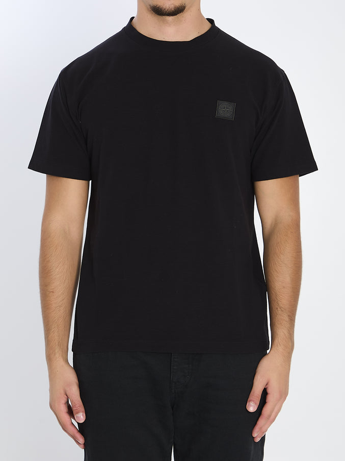 Stone Island Ghost Piece Cotton T-shirt Black