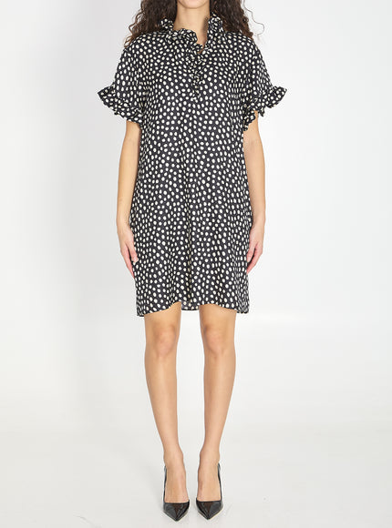 Chloe Short-sleeve Mini Dress Black