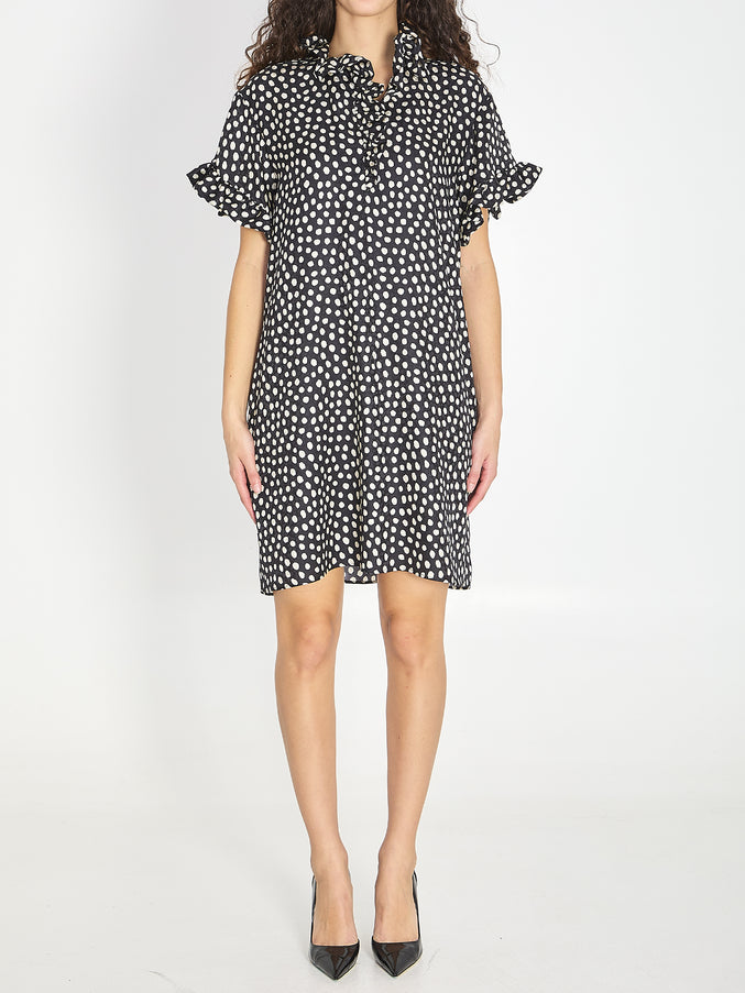 Chloe Short-sleeve Mini Dress Black