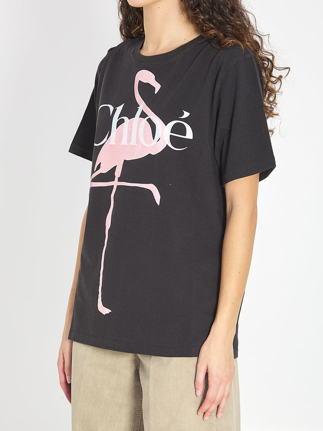 Chloe Oversized T-shirt With Logo
