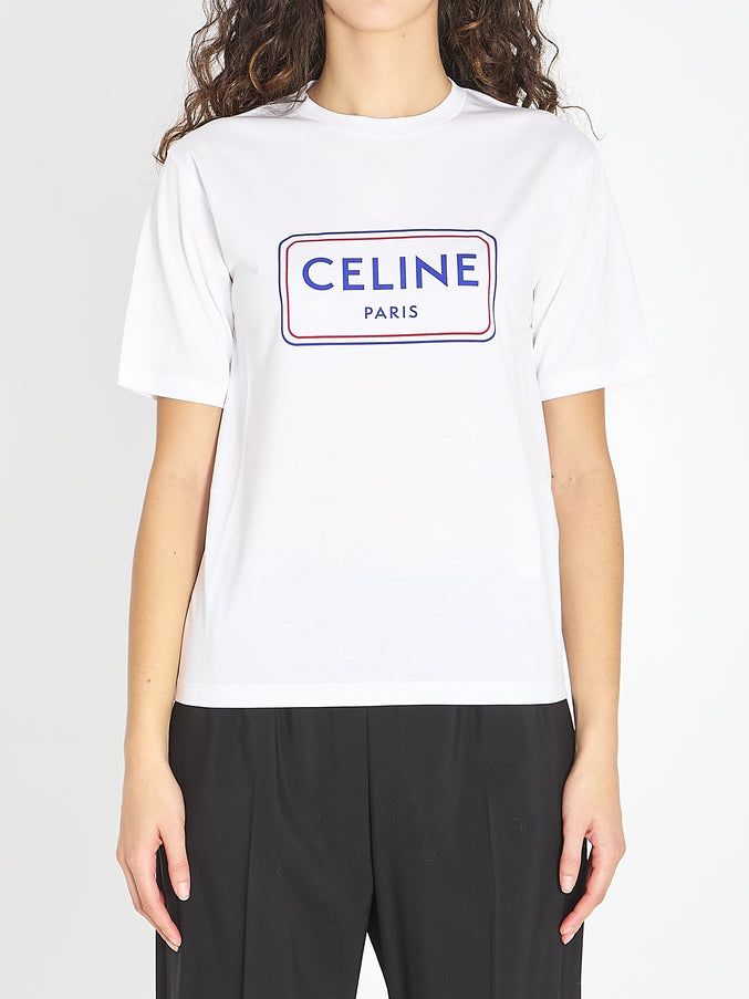 Celine Celine Print T-shirt White