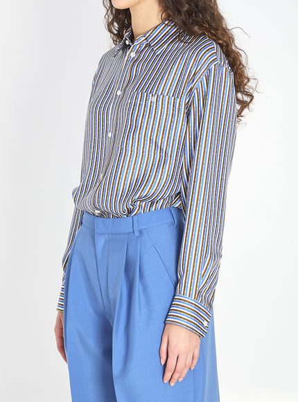 Celine Oversized Striped Shirt