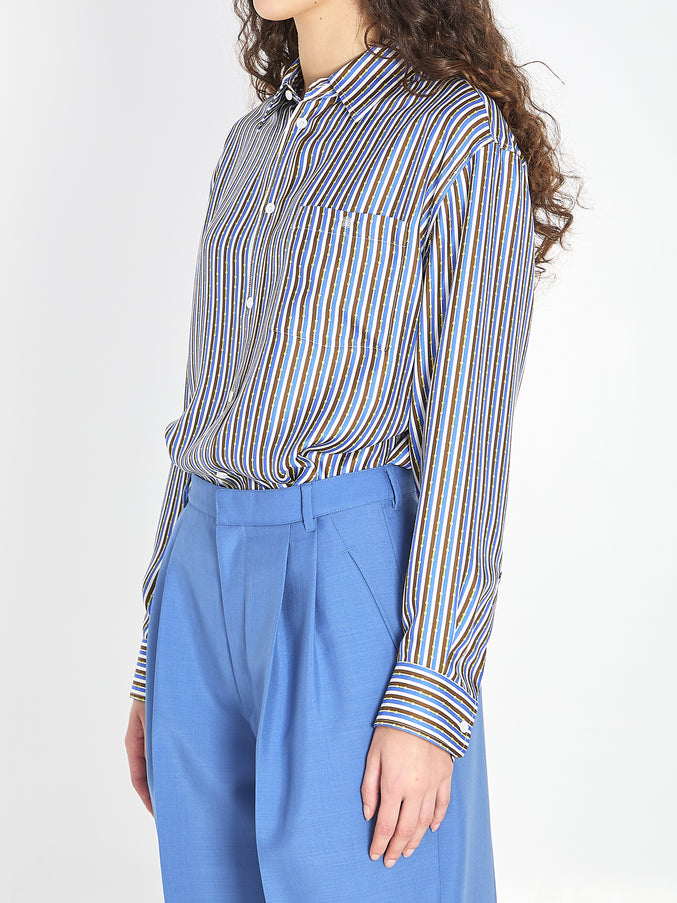 Celine Oversized Striped Shirt
