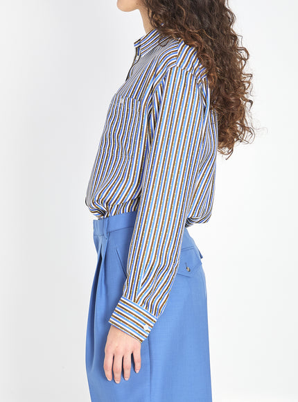 Celine Oversized Striped Shirt