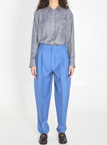 Celine Oversized Striped Shirt