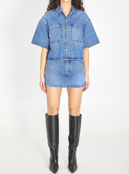 Alexander Wang Cropped Denim Shirt