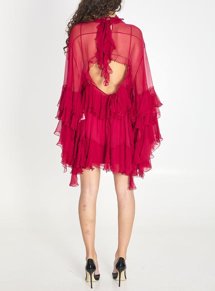 Chloe Mini Dress With Ruffles