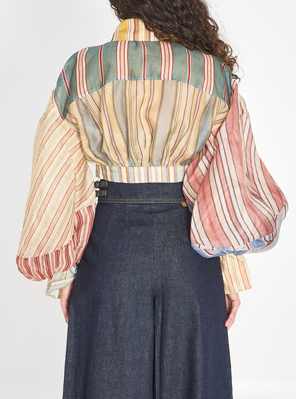 Zimmermann Rebellion Striped Blouse