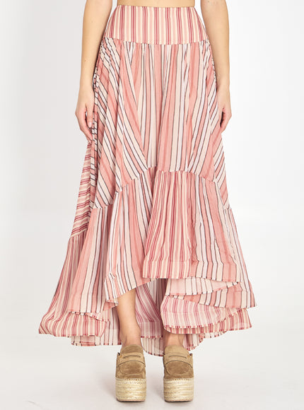 Zimmermann Bohémien Rebellion Midi Skirt Multicolor