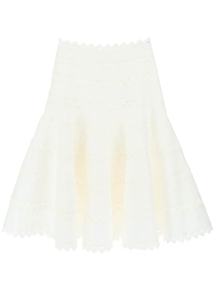 Zimmermann 'high tide' linen midi skirt