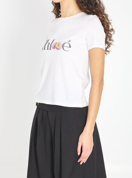 Chloe Baby Fit T-shirt With Logo