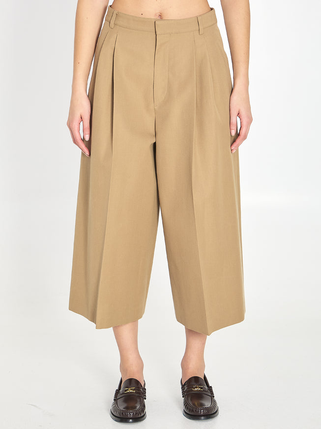 Celine Montauk Cropped Pants Beige