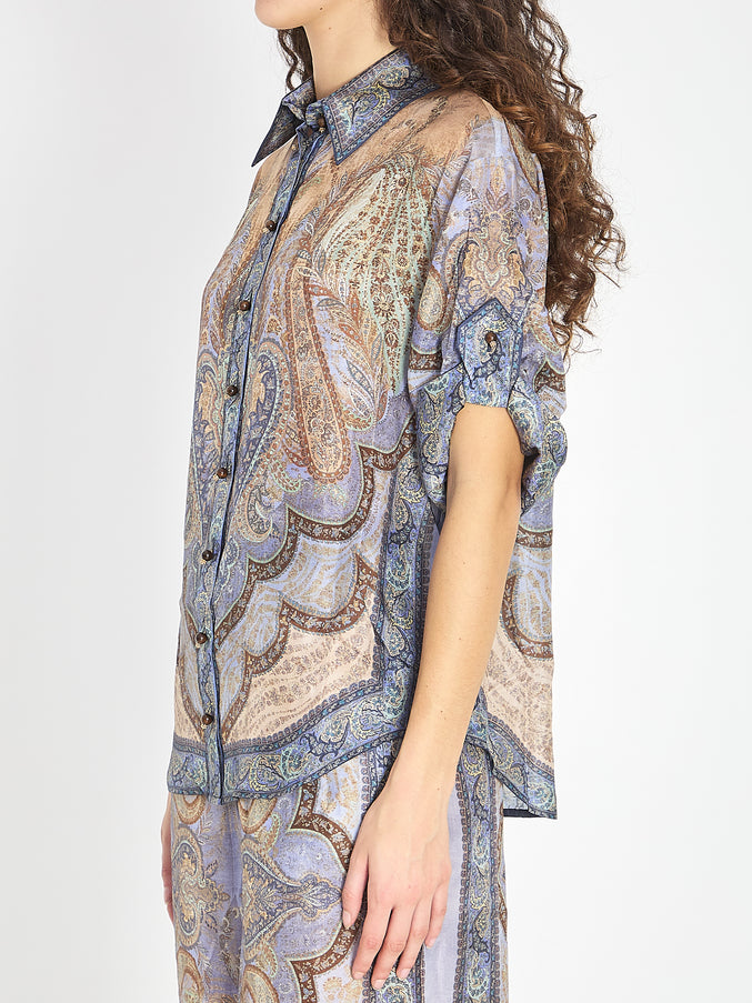 Zimmermann Wanderlust Short-sleeve Shirt