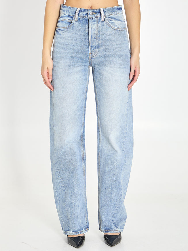 Alexander Wang Medium-waist Float Jeans Light Blue