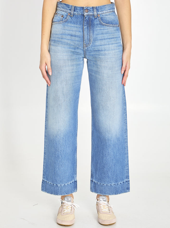 Chloe High-waisted Shorts Jeans Blue