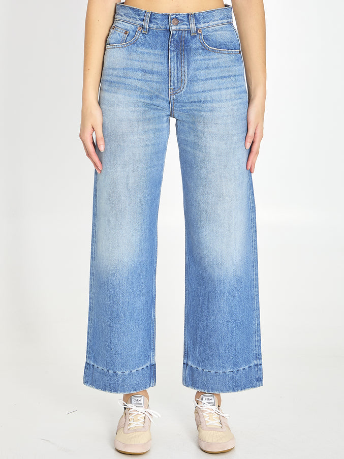 Chloe High-waisted Shorts Jeans Blue