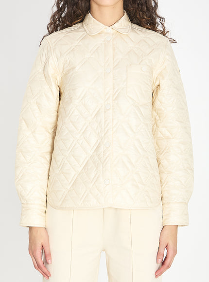 Moncler Quilted Shirt Cream