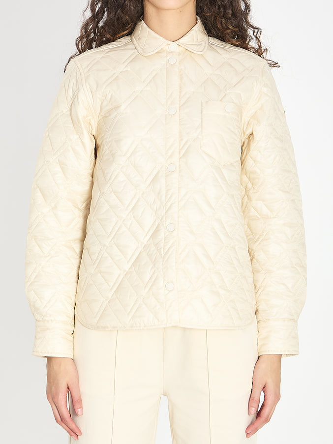 Moncler Quilted Shirt Cream