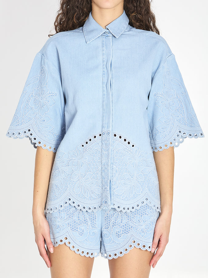Zimmermann Daylight Denim Shirt Light Blue