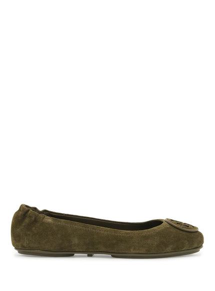 Tory Burch suede minnie travel ballet flats