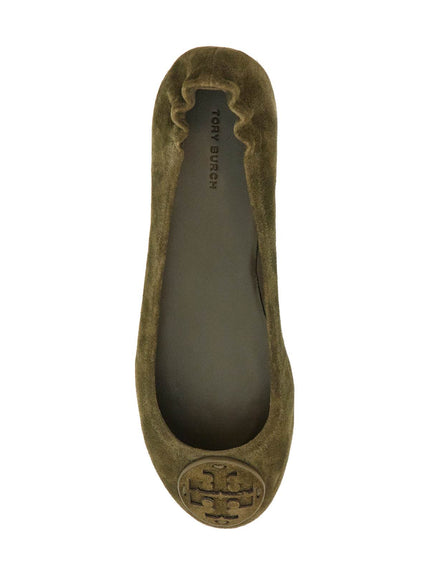 Tory Burch suede minnie travel ballet flats