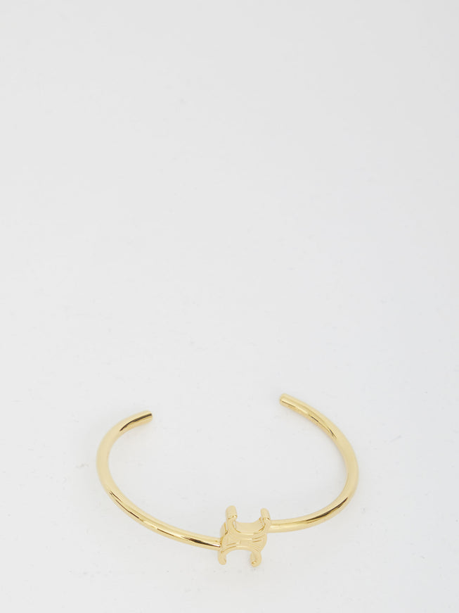 Celine Triomphe Bangle Bracelet Gold