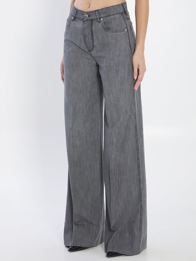 Bottega Veneta Denim Palazzo Jeans