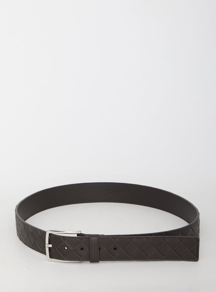 Bottega Veneta Intrecciato Belt Brown