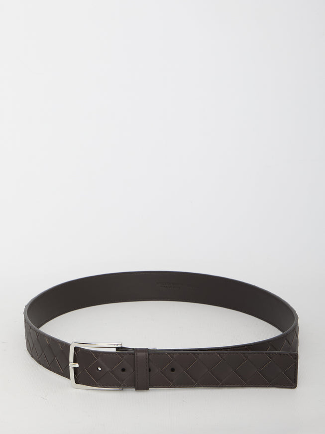 Bottega Veneta Intrecciato Belt Brown