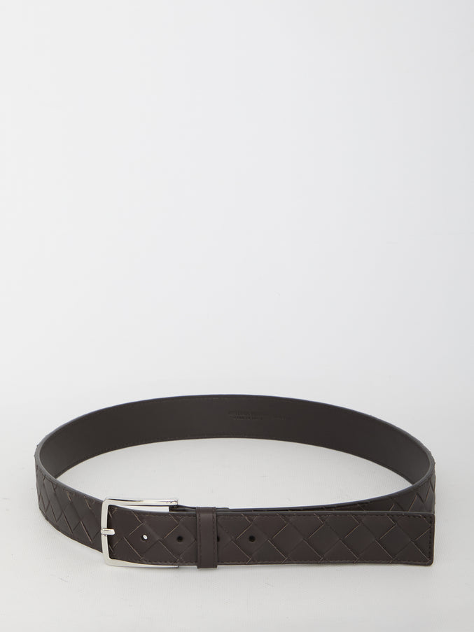 Bottega Veneta Intrecciato Belt Brown
