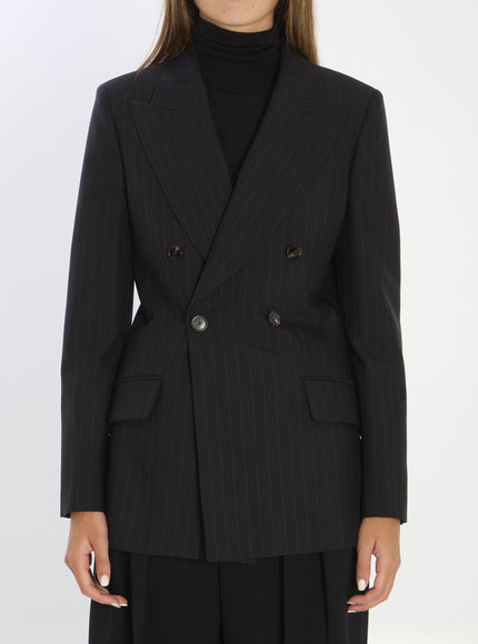Gucci Double-breasted Wool Jacket Black