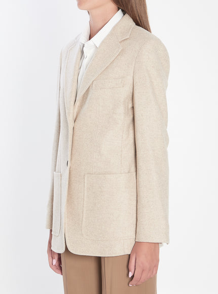 Max Mara Single-breasted Blazer In Shetland