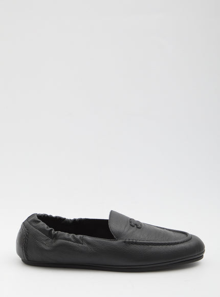Celine Triomphe Slip-on Loafers Black