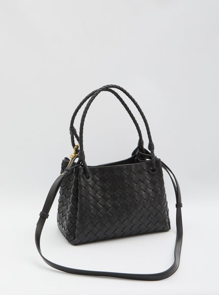Bottega Veneta Parachute Black Medium Bag