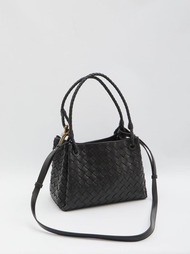 Bottega Veneta Parachute Black Medium Bag