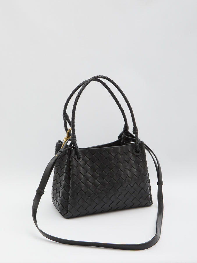 Bottega Veneta Parachute Black Medium Bag
