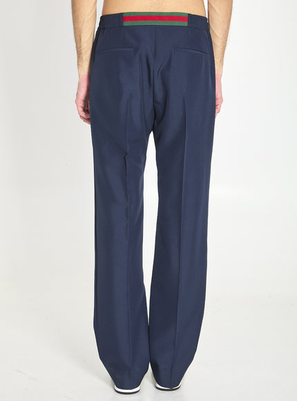 Gucci Sport Trousers In Technical Panama