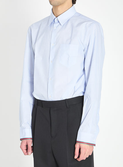 Gucci Web Stripe Cotton Shirt