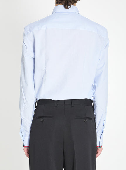 Gucci Web Stripe Cotton Shirt