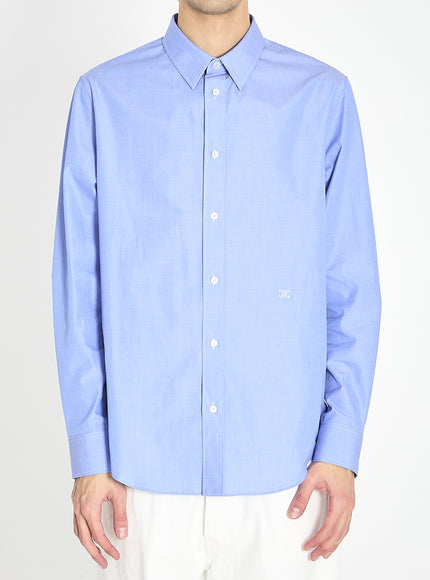 Celine Classic Cotton Poplin Shirt Blue