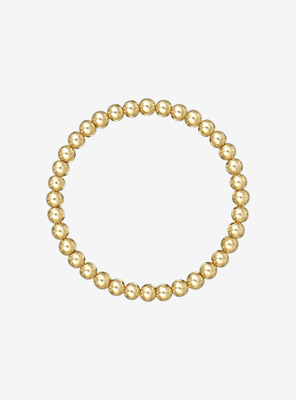 Zoe Lev 5mm Gold Bead Bracelet