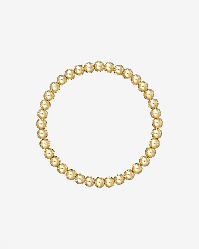 Zoe Lev 5mm Gold Bead Bracelet