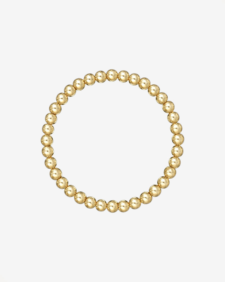 Zoe Lev 5mm Gold Bead Bracelet