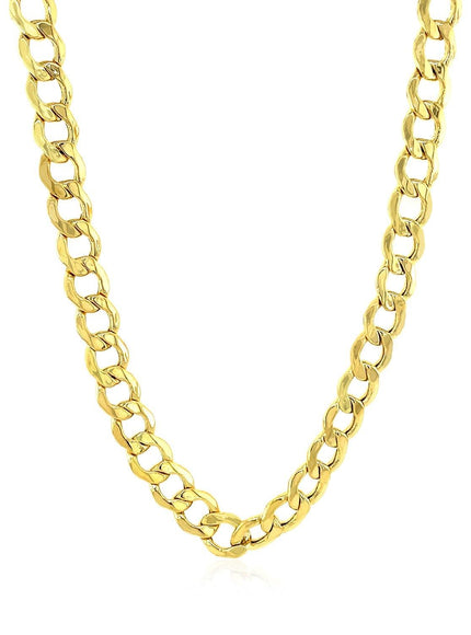 6.1mm 10k Yellow Gold Curb Chain - Ellie Belle