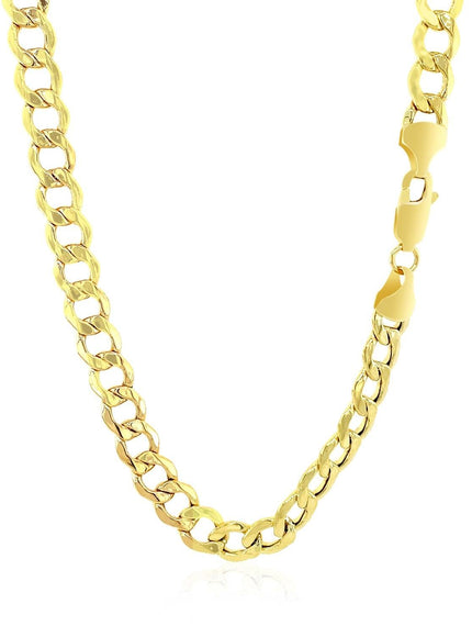 6.1mm 10k Yellow Gold Curb Chain - Ellie Belle