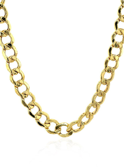 6.2mm 14k Yellow Gold Curb Chain - Ellie Belle