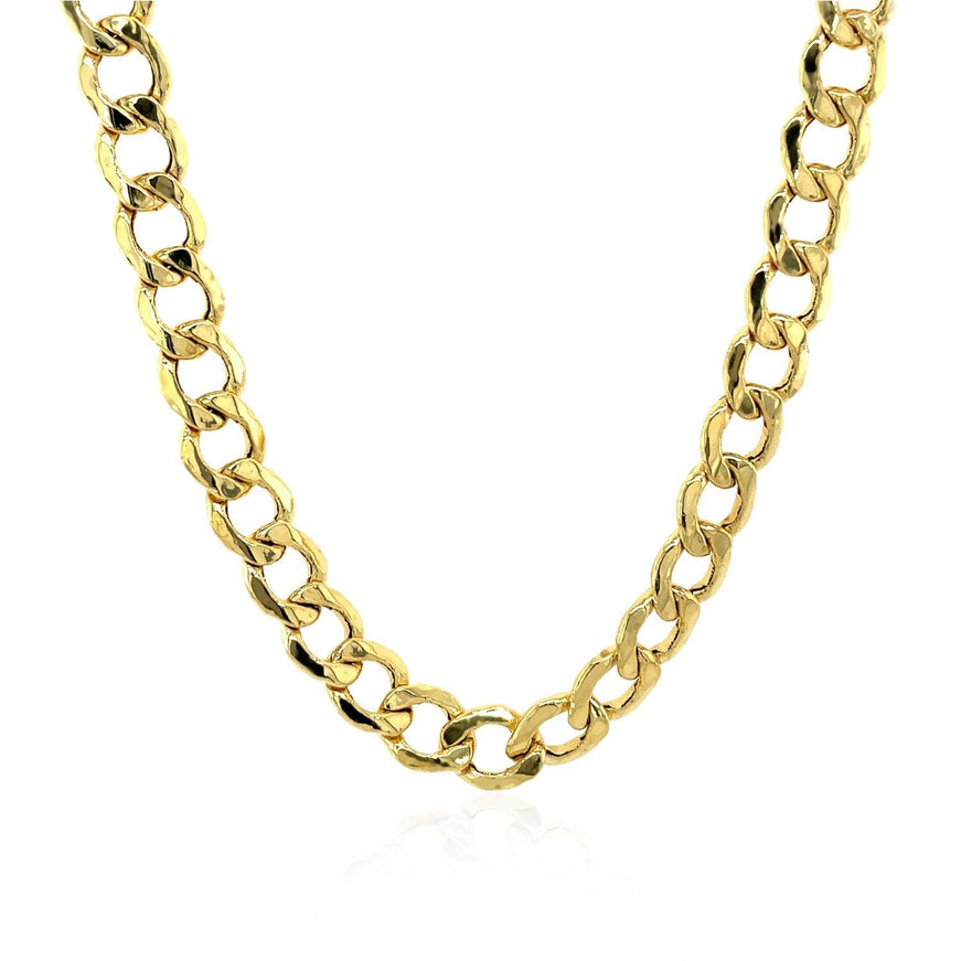 6.2mm 14k Yellow Gold Curb Chain - Ellie Belle