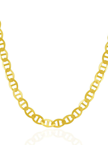 6.3mm 14k Yellow Gold Mariner Link Chain - Ellie Belle